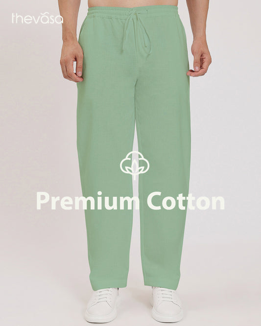 Lisbon Wide-Leg Spring Green Men's Pants