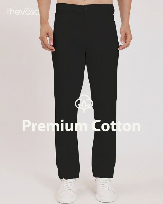 Berlin Relaxed Fit Black Men's Pants