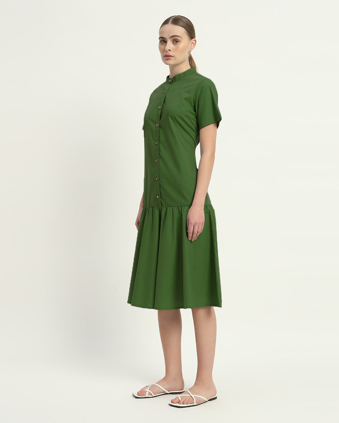 The Emerald Melrose Cotton Dress