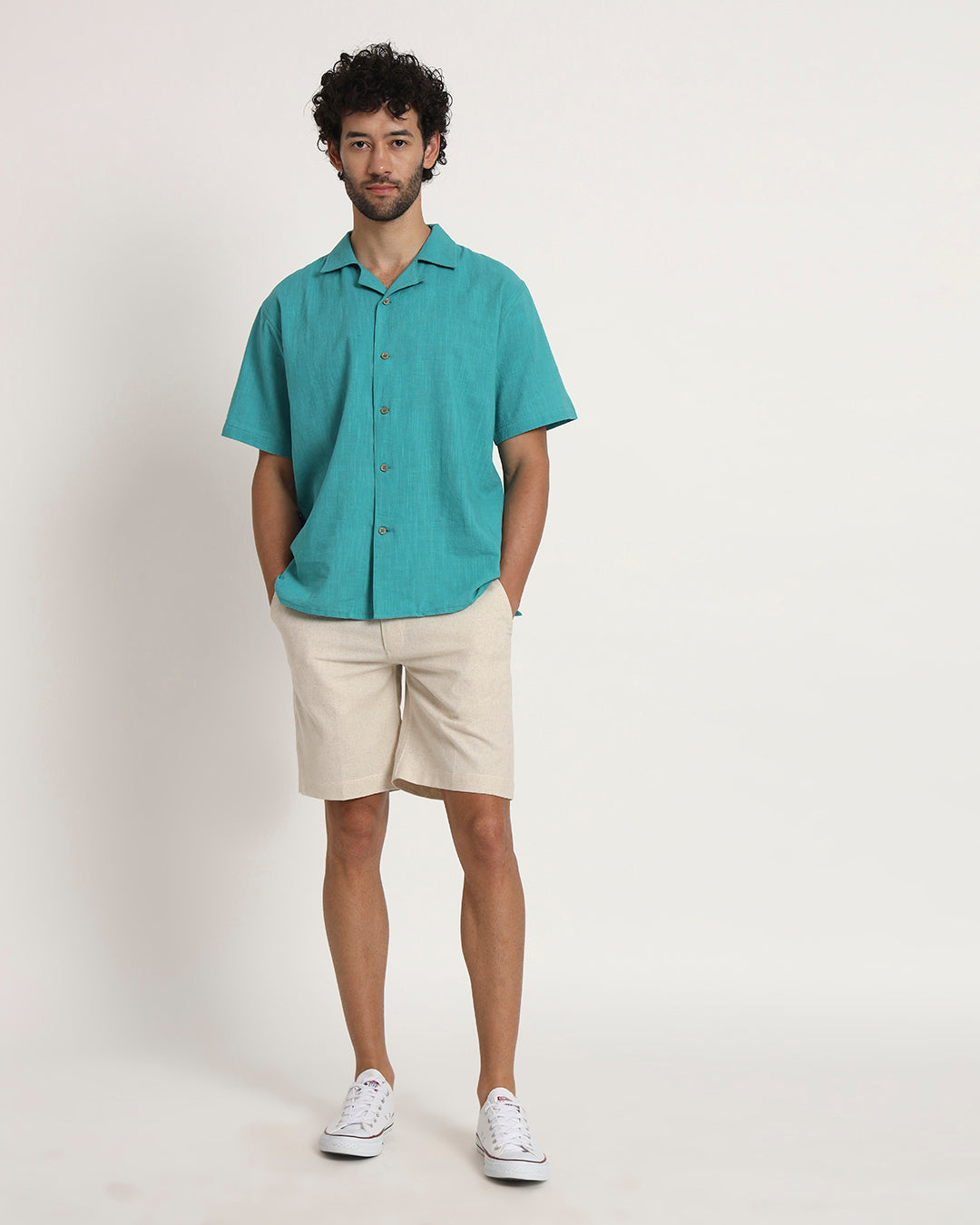 Ready For Anything Beige Men's Shorts