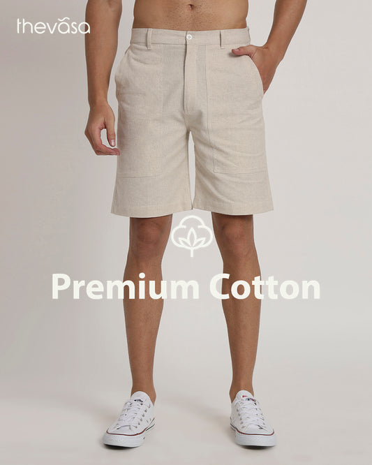 Patch Pocket Playtime Beige Men's Shorts