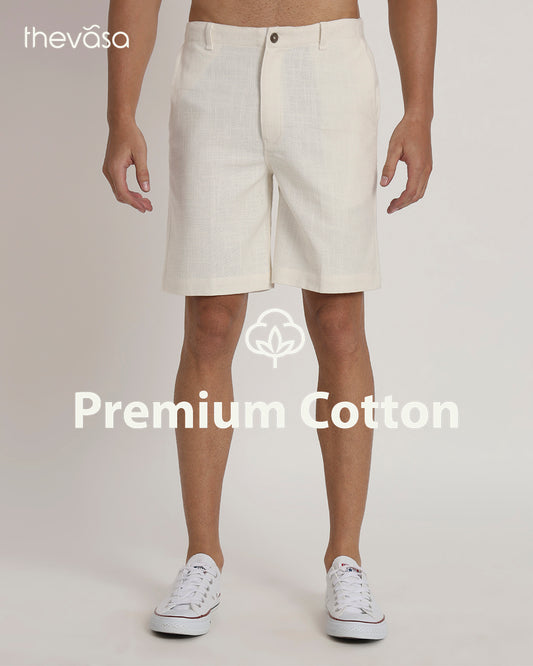 Ready For Anything White Men's Shorts