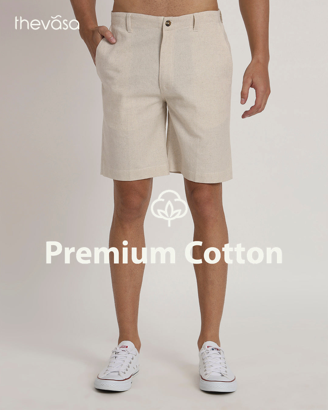 Ready For Anything Beige Men's Shorts