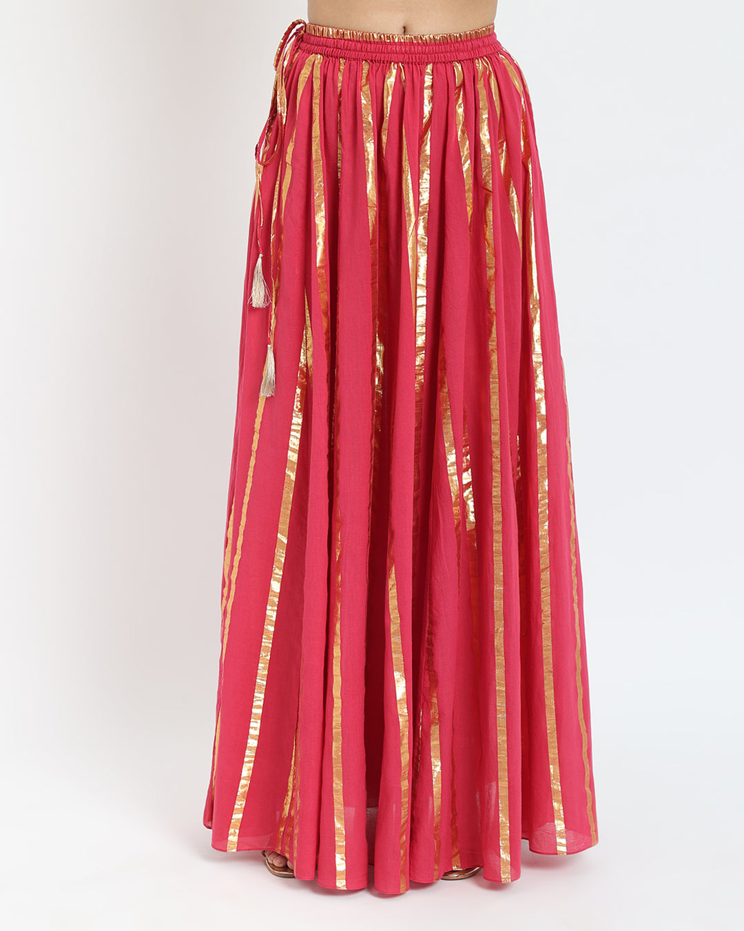 Queen's Gulabi Ghagra Glitz Skirt