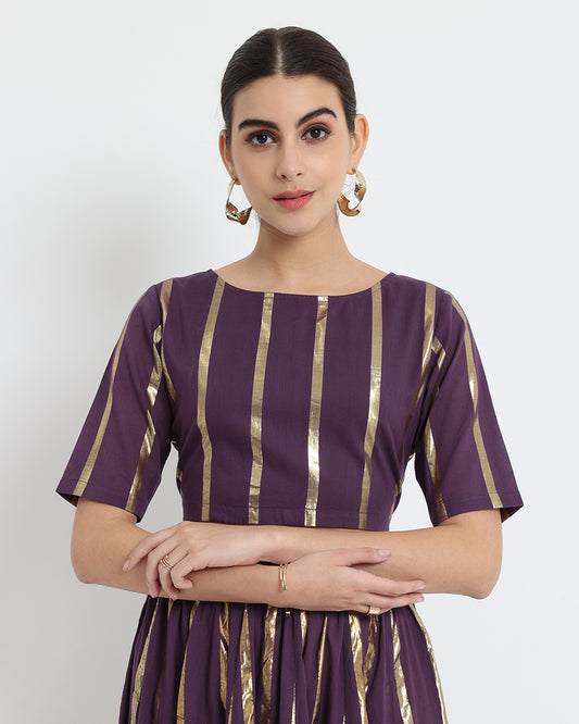 Plum Passion Glisten Gala Boatneck Blouse