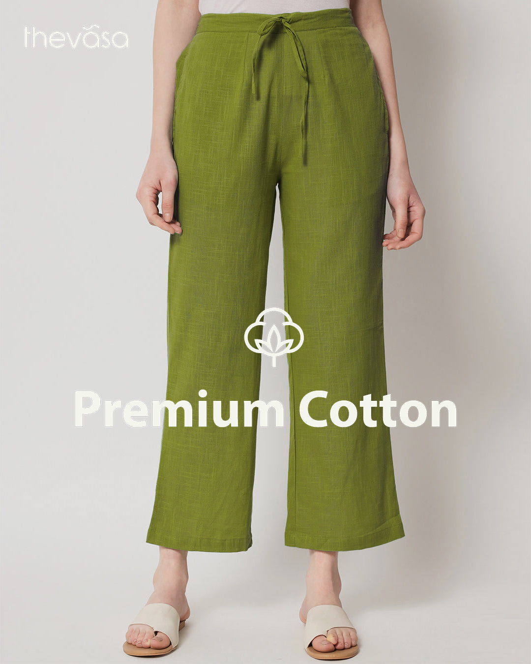 Sage Green Straight Pants