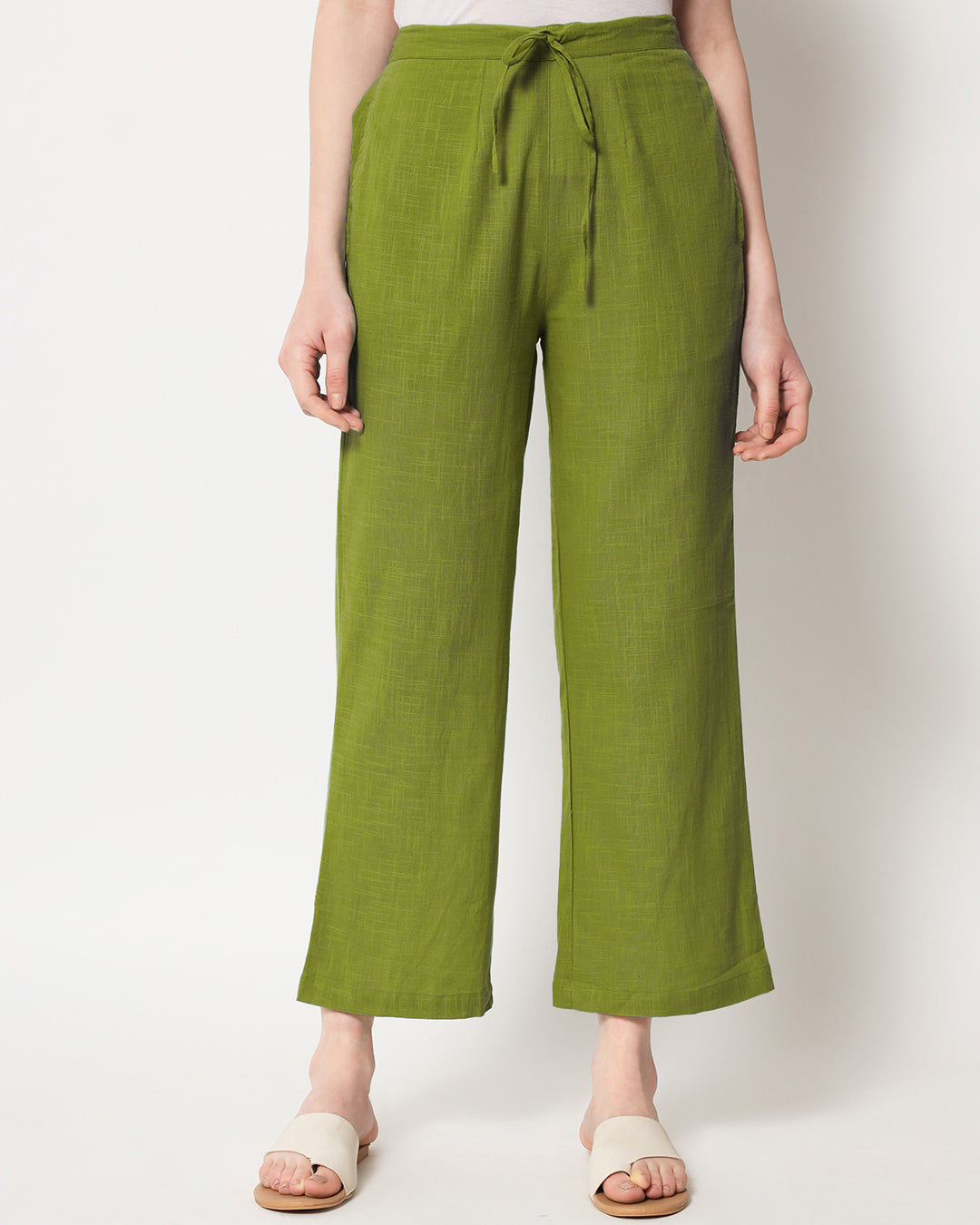 Sage Green Straight Pants