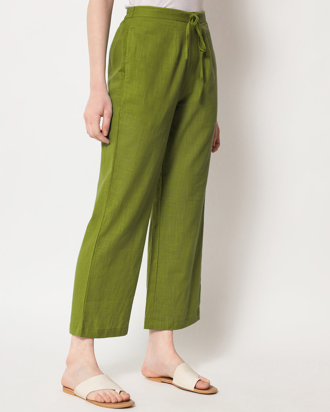 Sage Green Straight Pants