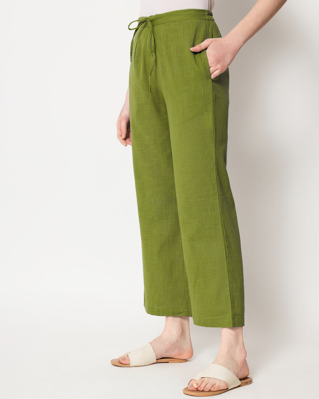 Sage Green Straight Pants