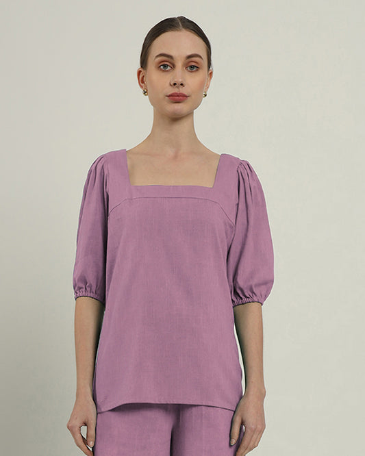 Purple Swirl Urbanite Square Neck Top (Without Bottoms)