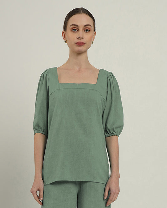 Mint Urbanite Square Neck Top (Without Bottoms)