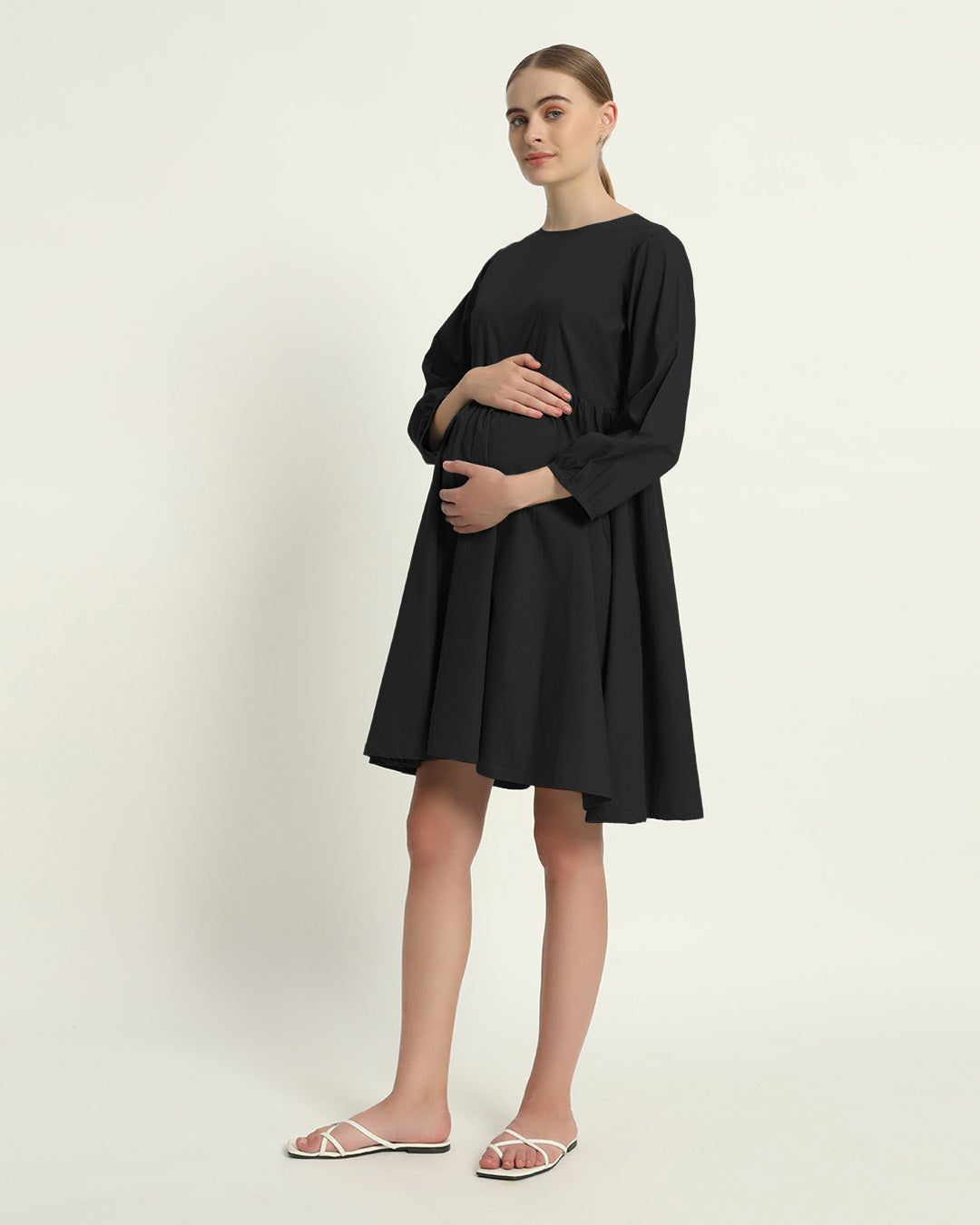 Noir Nap Time Maternity & Nursing Dress