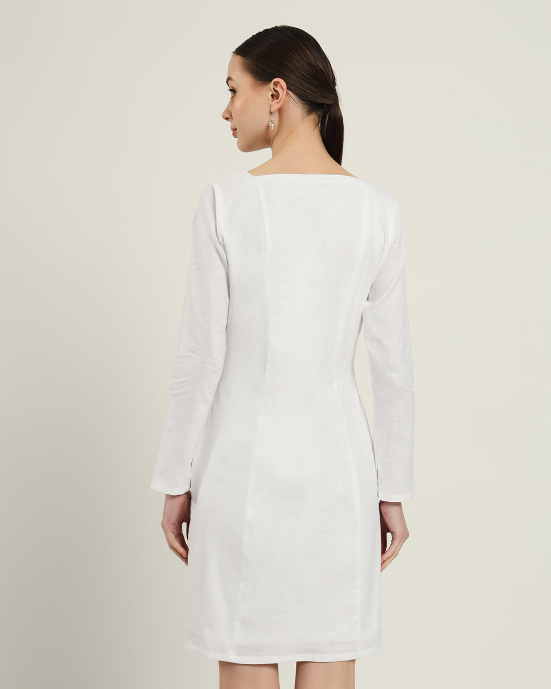 The Auburn White Linen Dress