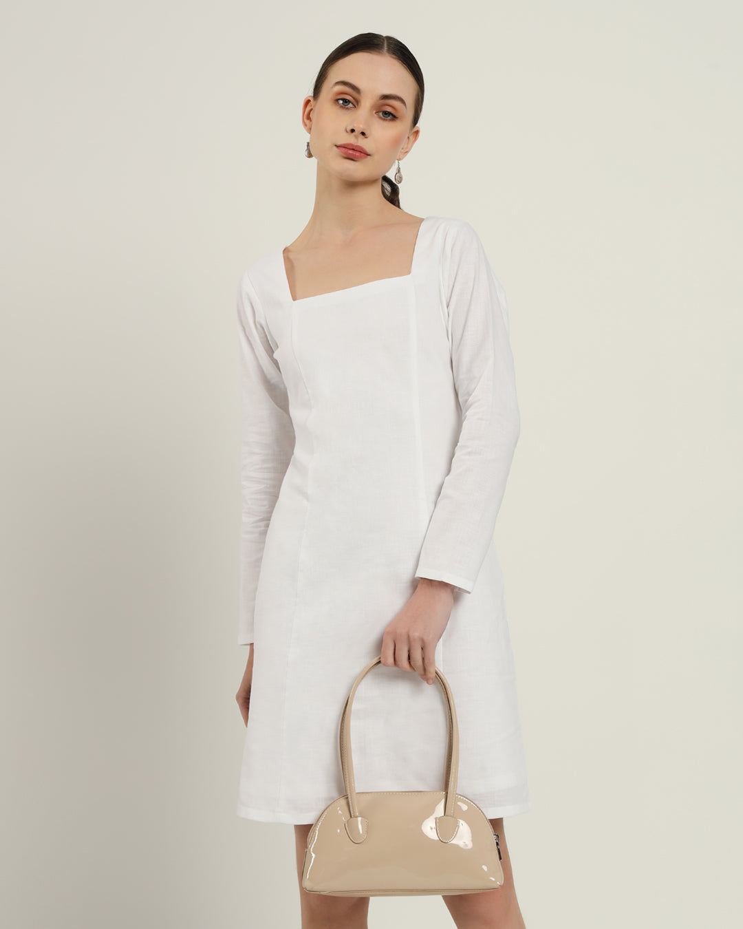 The Auburn White Linen Dress