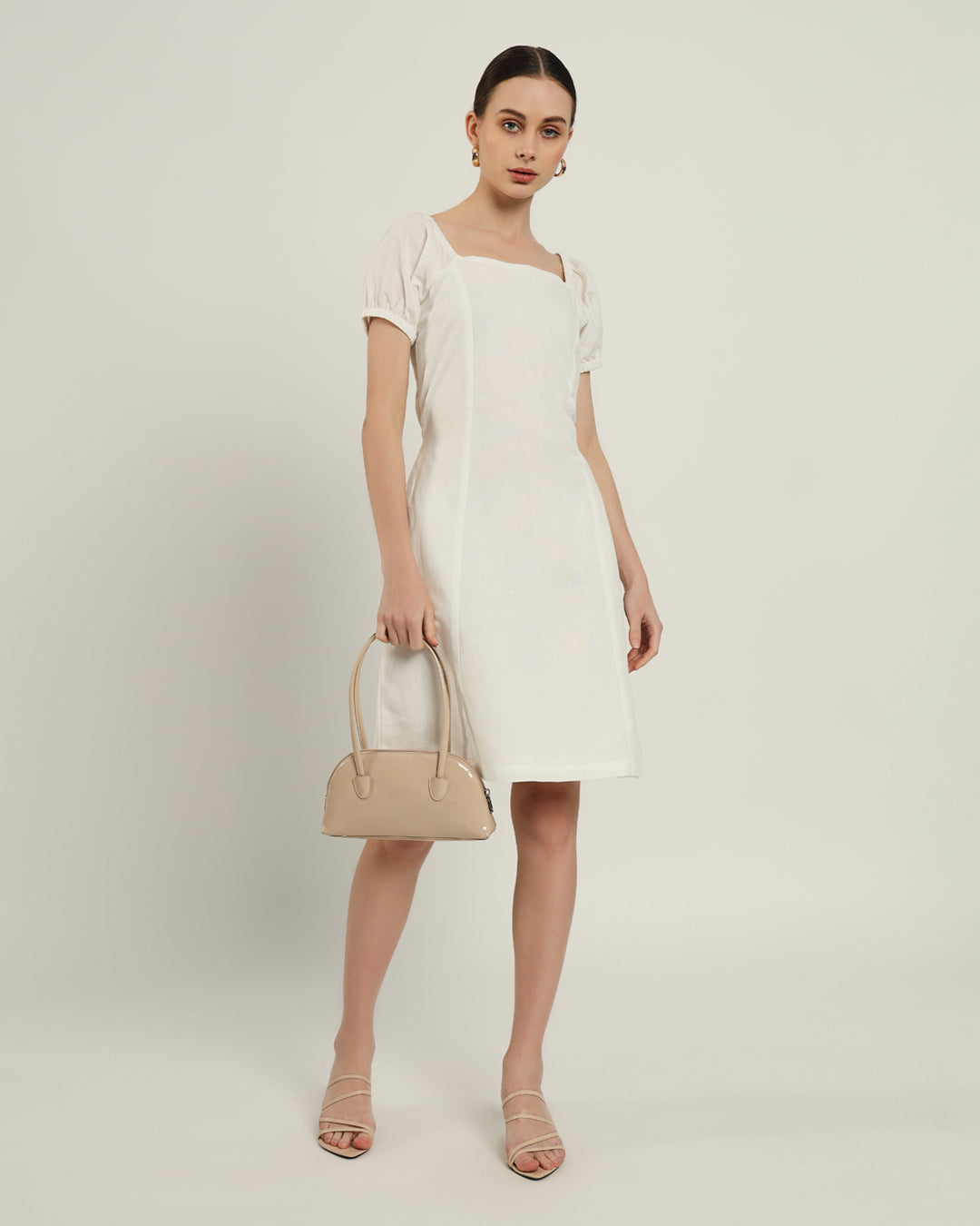 The Arar Daisy White Linen Dress