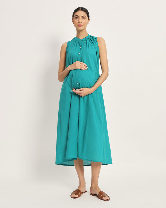 Green Gleam Mommy Must-Haves Maternity & Nursing Dress