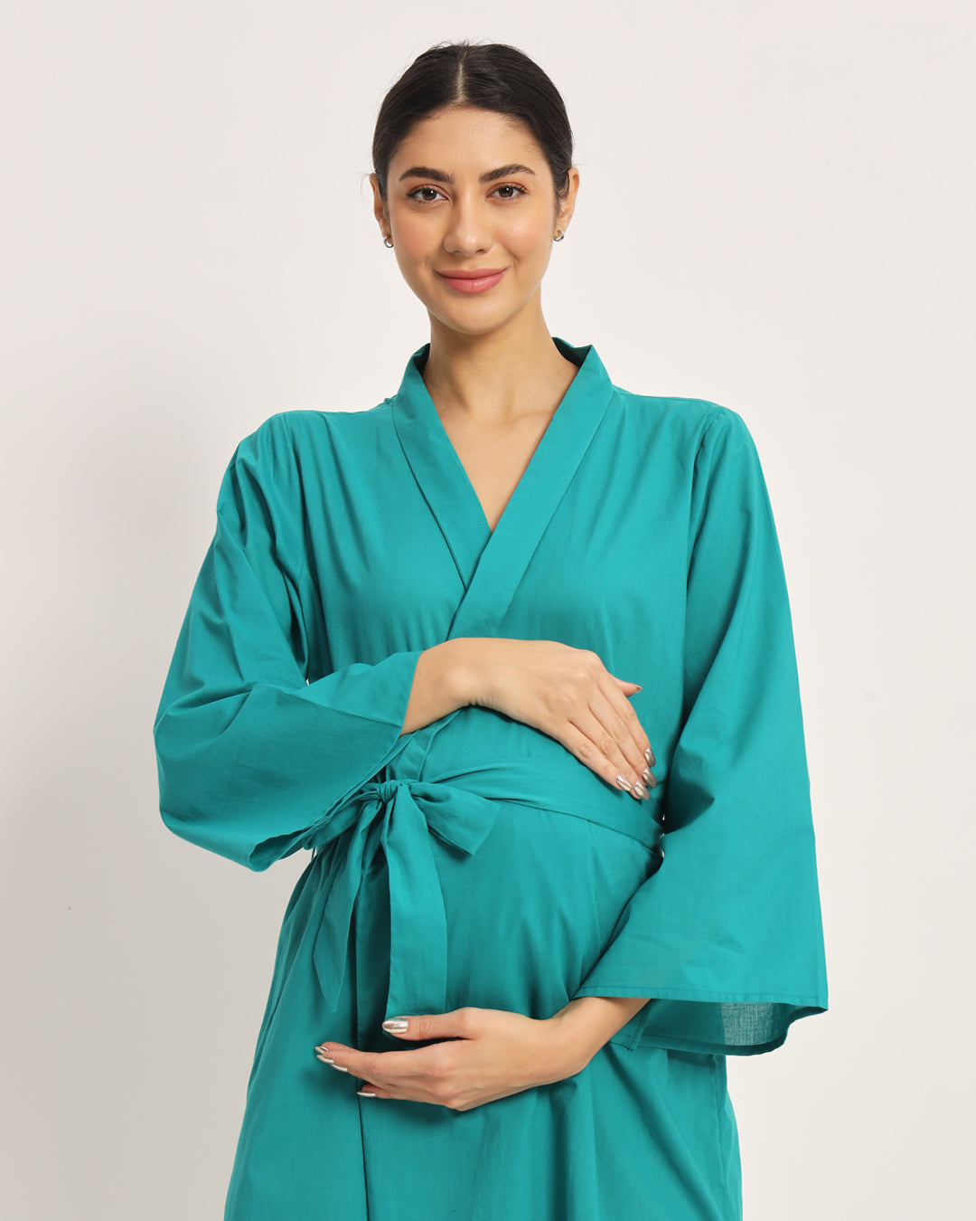 Green Gleam Bump & Beyond Maternity & Nursing Dress