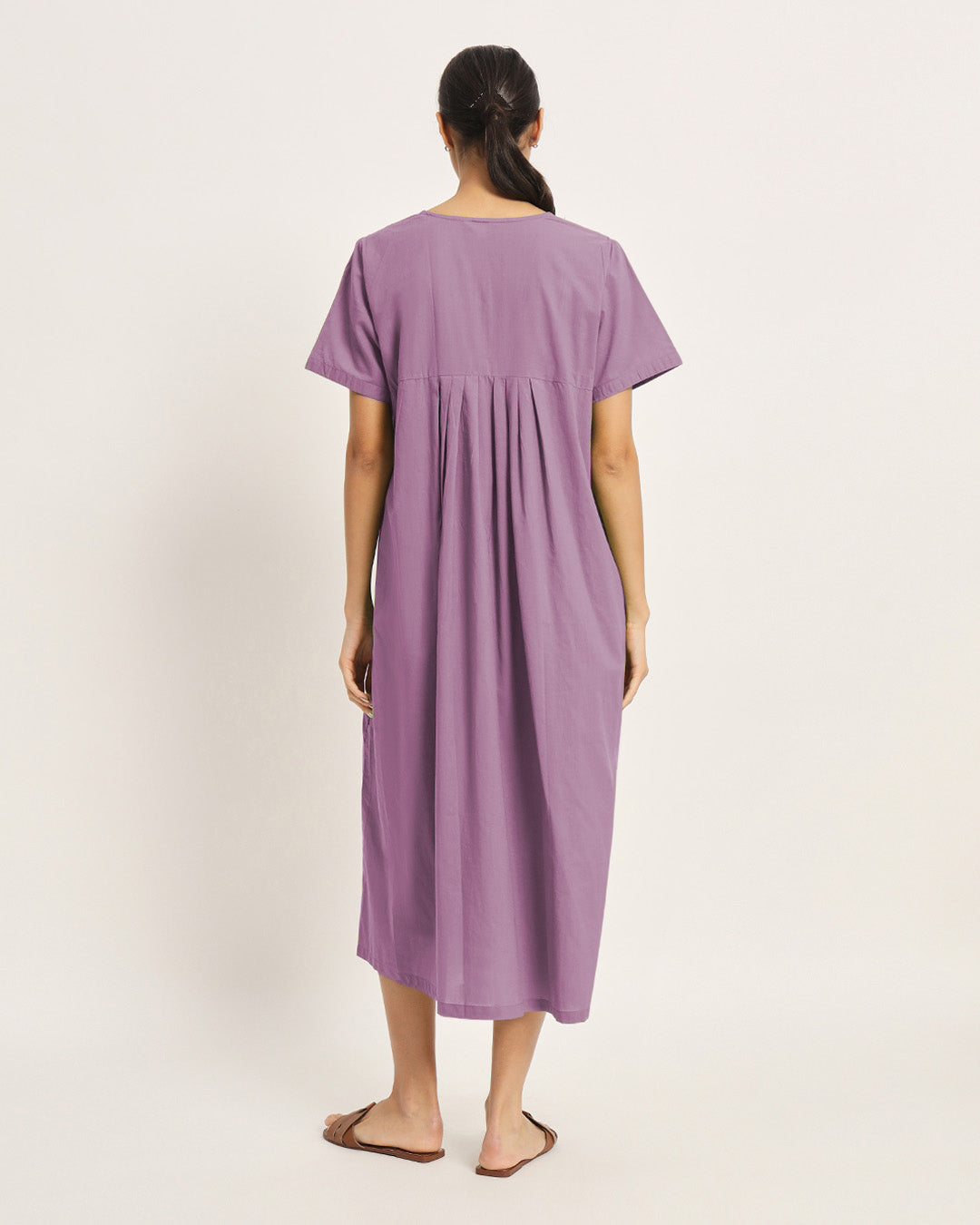 Combo: Iris Pink & Lilac Bump Blessing Maternity & Nursing Dress - Set of 2
