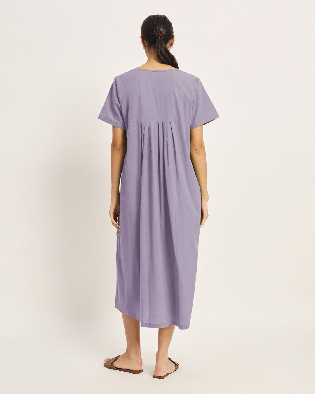 Combo: Iris Pink & Lilac Bump Blessing Maternity & Nursing Dress - Set of 2