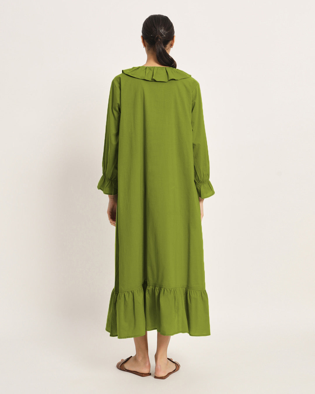 Combo: Plum Passion & Sage Green Flow Mama Maternity & Nursing Dress - Set of 2