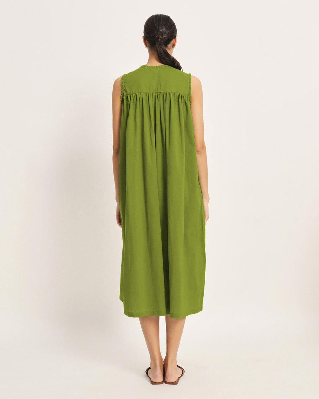 Sage Green Pregnan-Queen Maternity & Nursing Dress