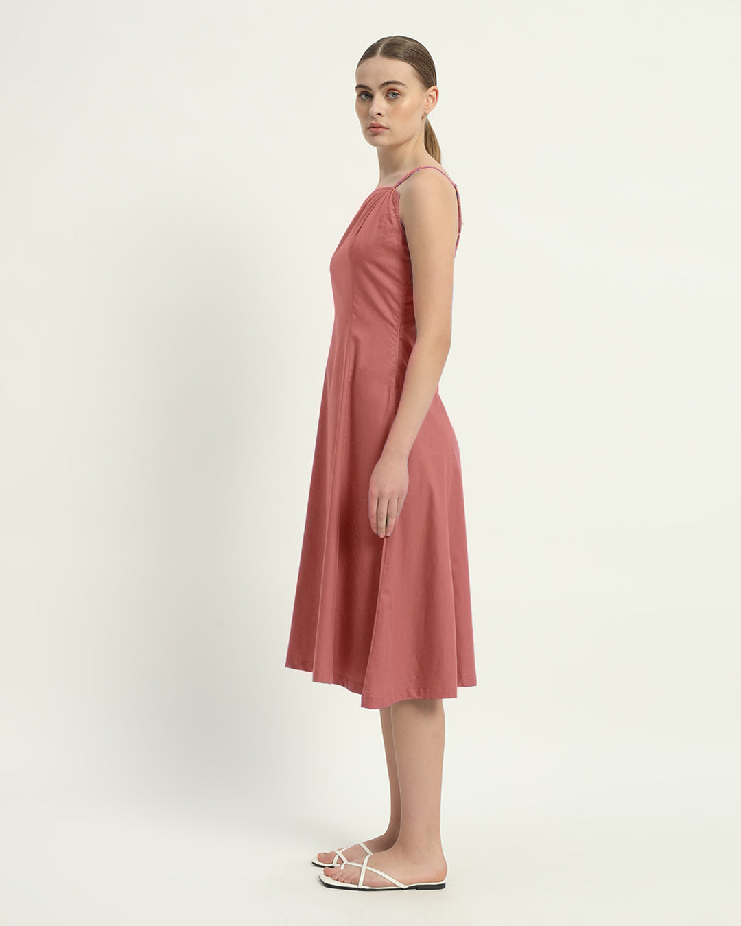 The Ivory Pink Valatie Cotton Dress