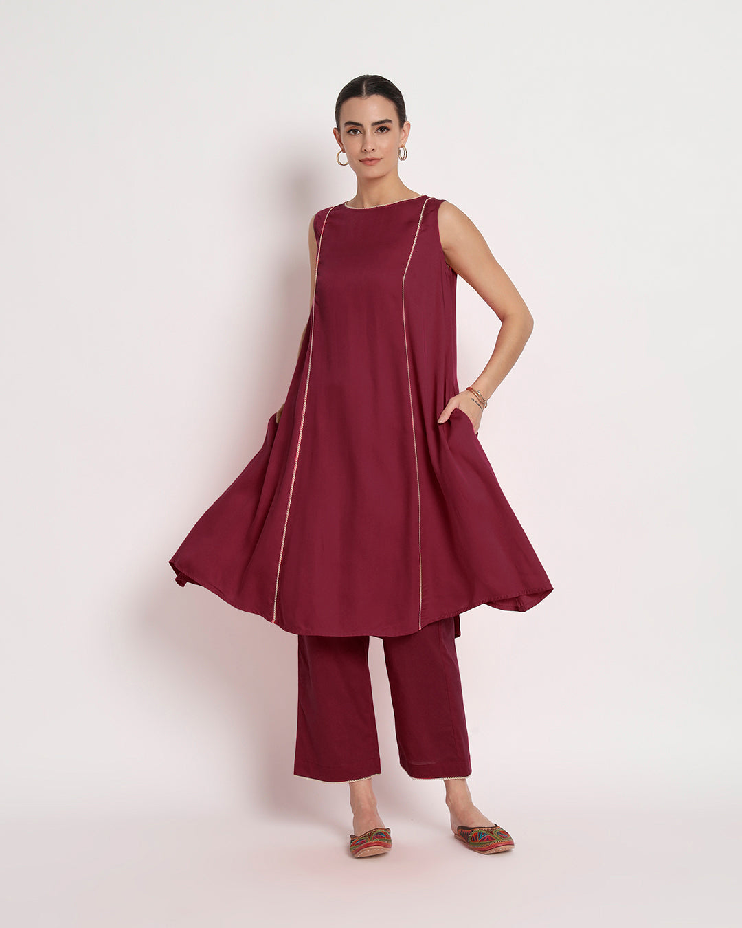 Russet Red Whimsy Gala Flared Co-ord Set