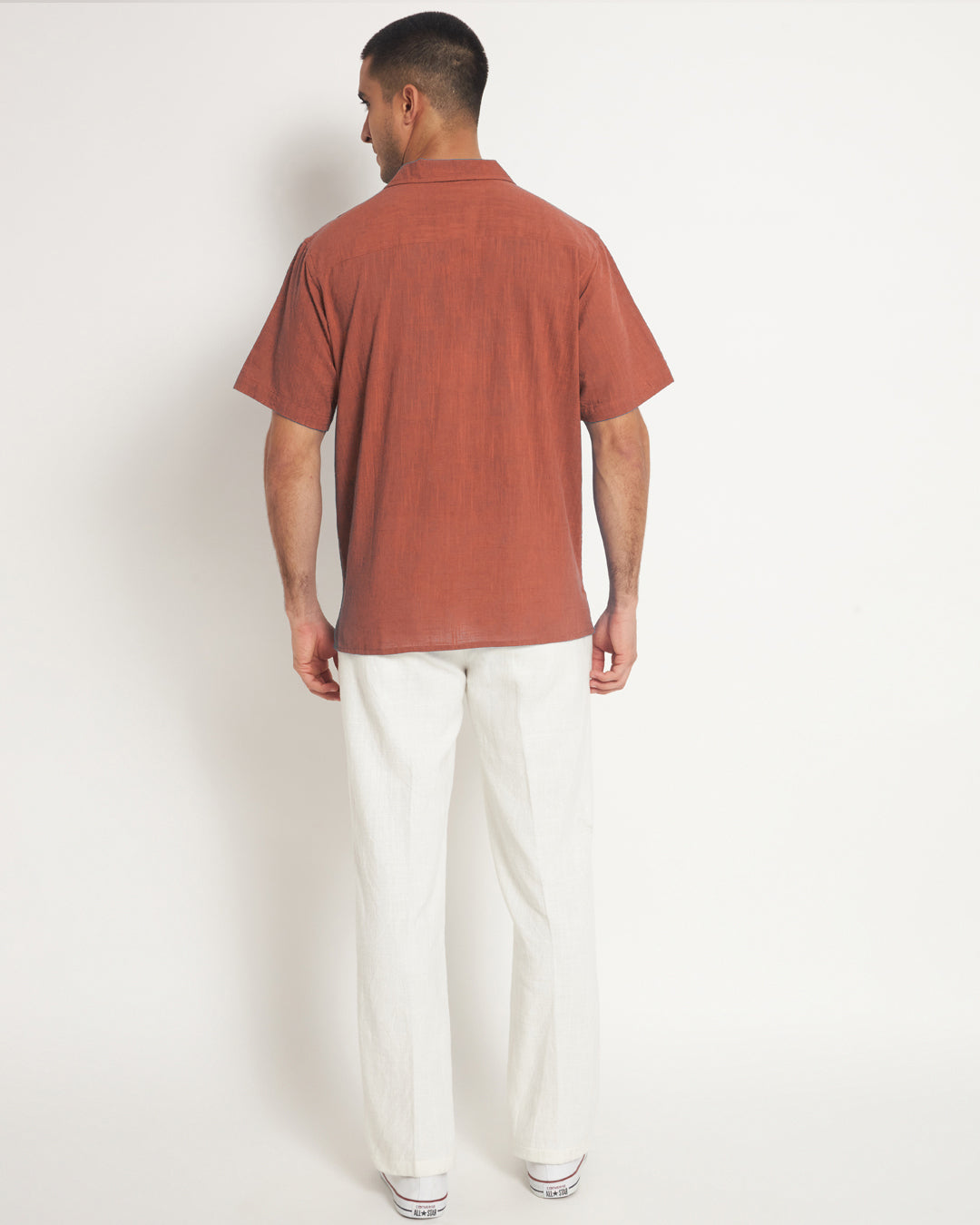 Combo: Classic Blush In Love Half Sleeves Men's Shirt & Pants