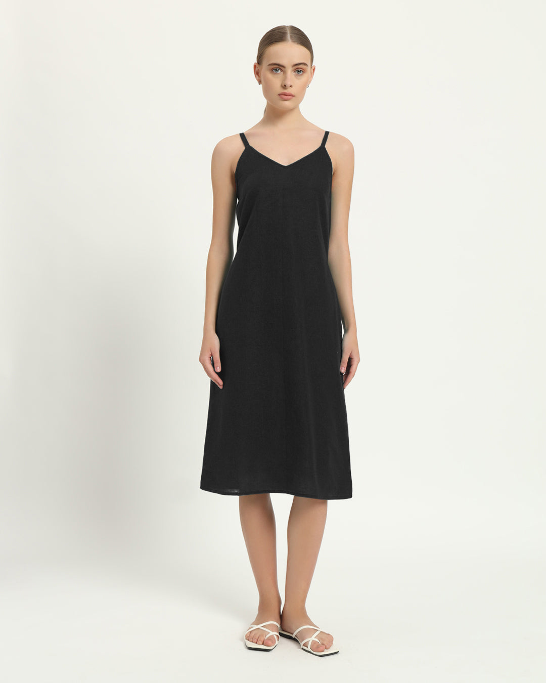 The Seesen Noir Cotton Dress