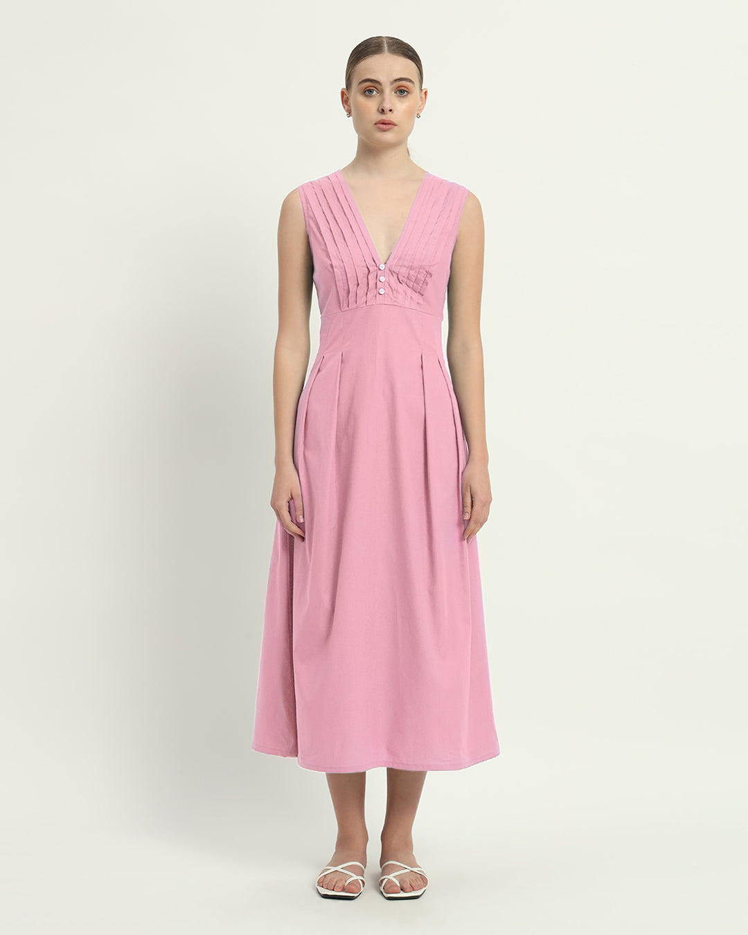 The Fondant Pink Mendoza Cotton Dress