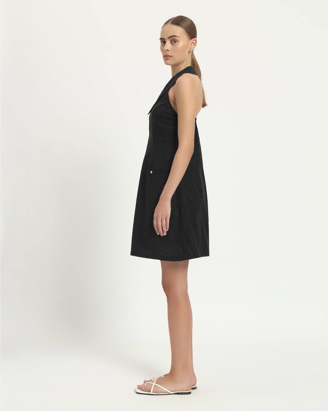 The Olfen Noir Cotton Dress