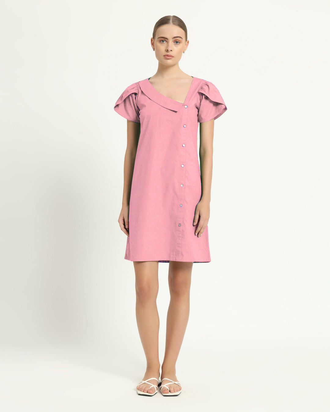 The Krensdorf Fondant Pink Cotton Dress