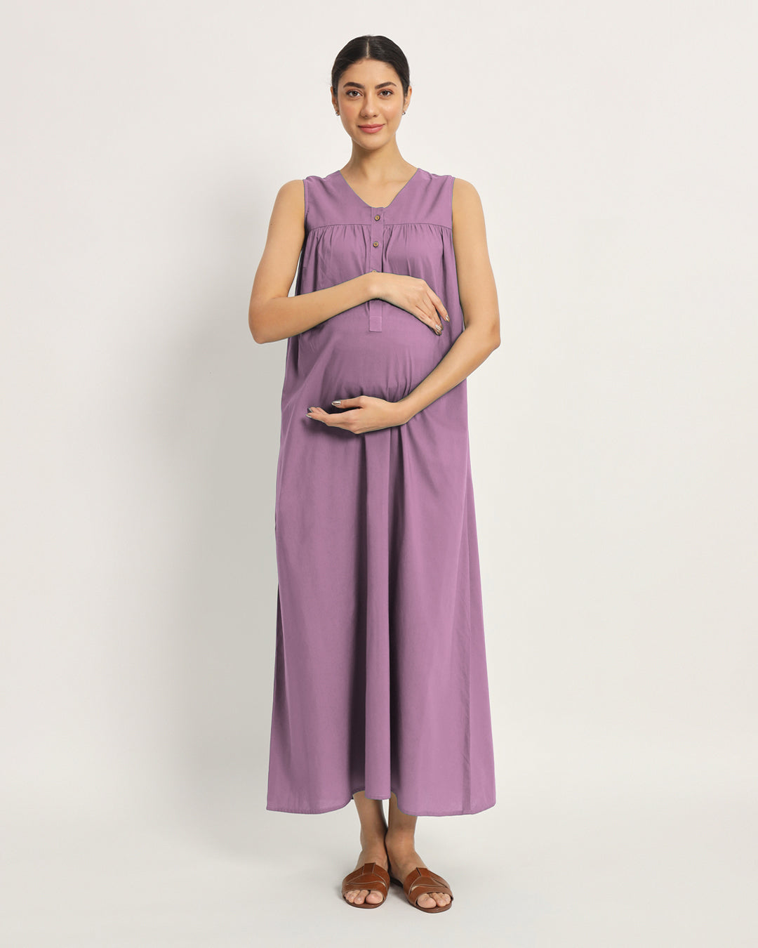 Iris Pink Mommylicious Maternity & Nursing Dress