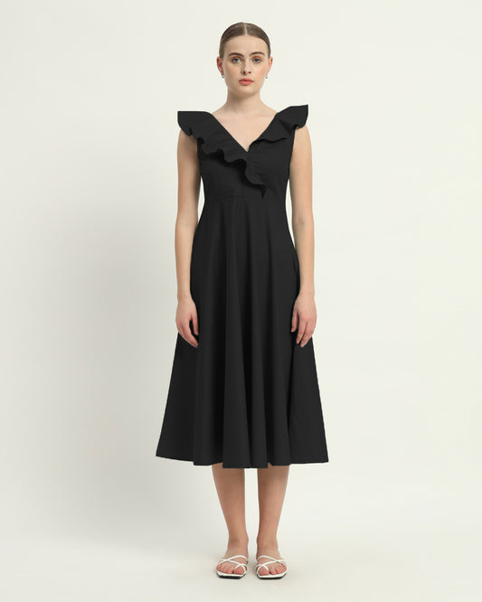 The Noir Albany Cotton Dress