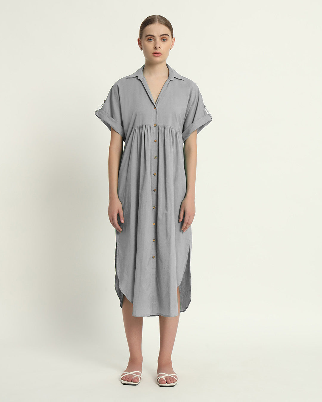 Iced Grey The Ariane Dress