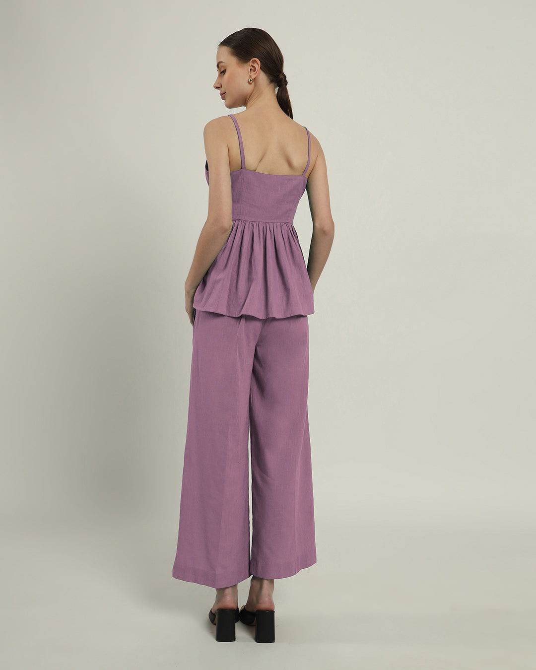 Purple Swirl Weekend Update Gathered Co-ord Set