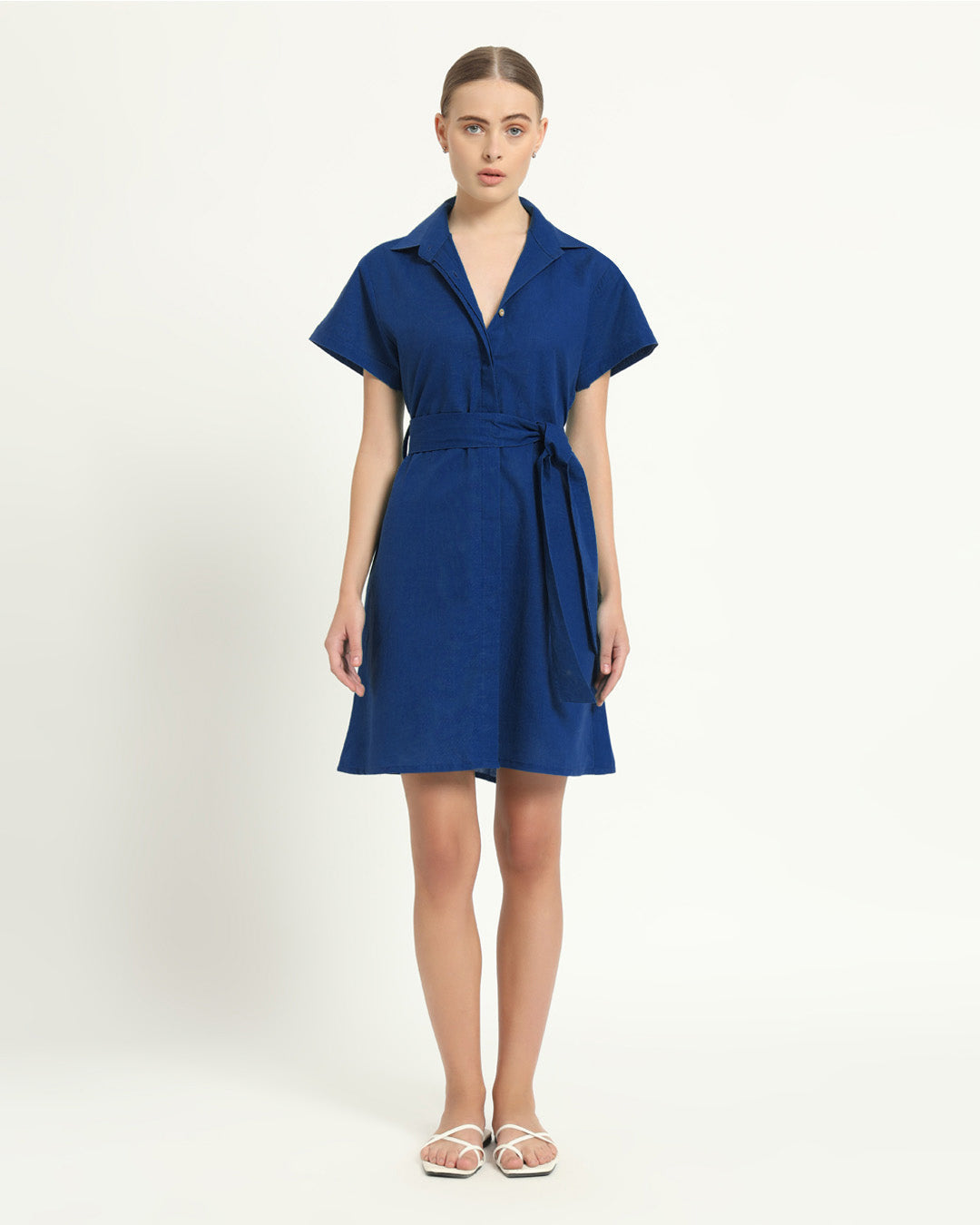 The Loretto Cobalt Cotton Dress