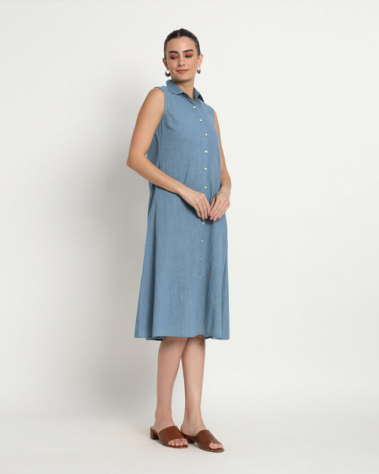 Blue Dawn Artful A-Line Dress