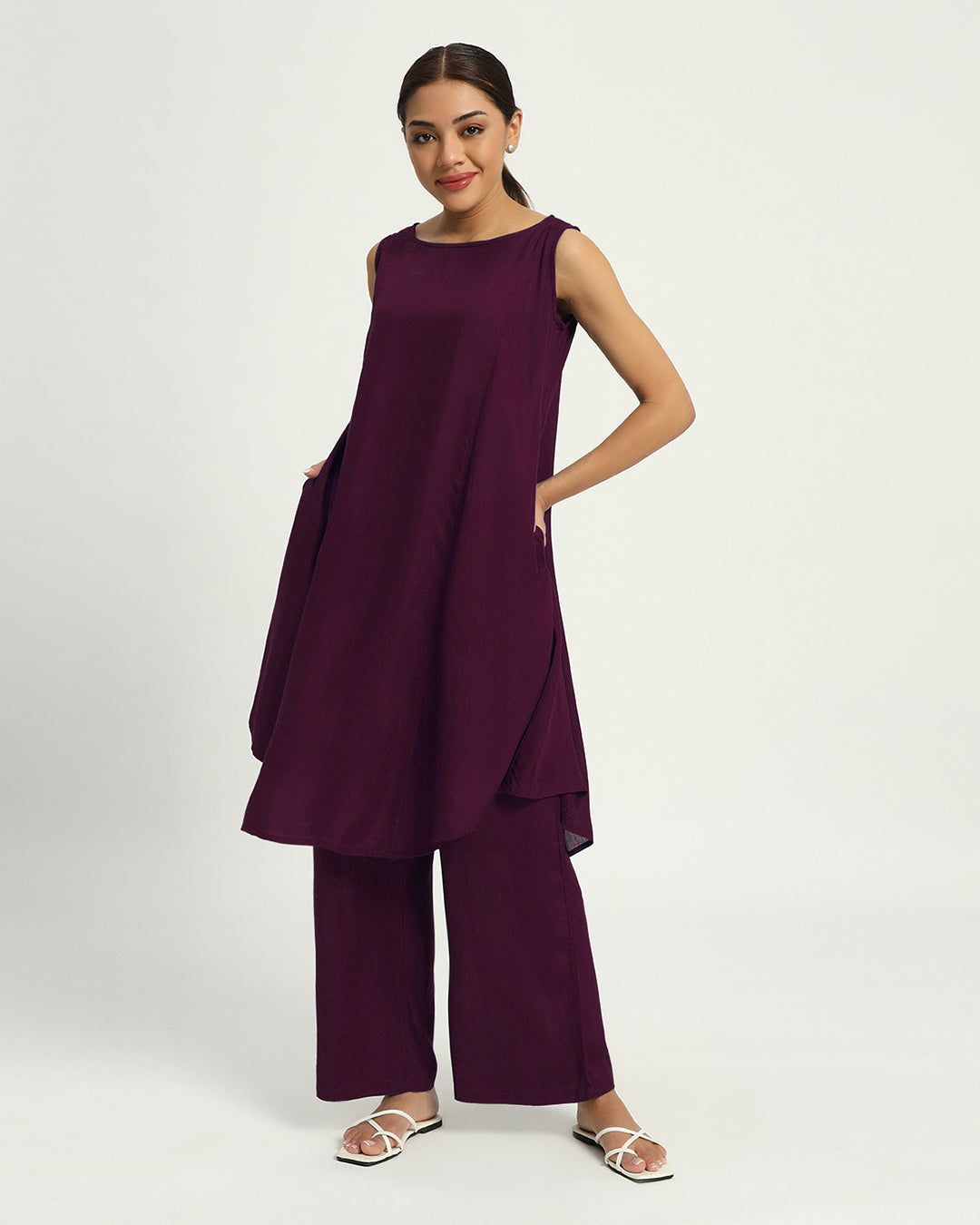 Plum Passion Everyday Sleek Statement Co-ord Set