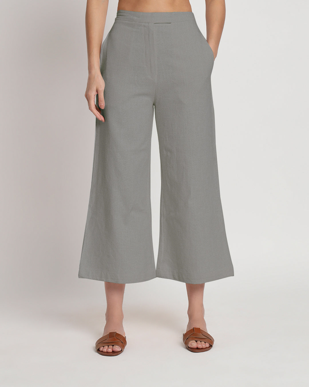 City Style Grey Tailored Trousers