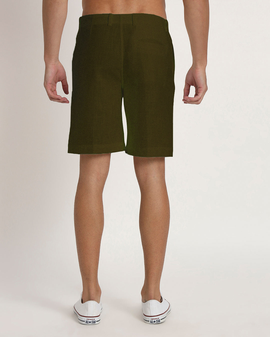Ready For Anything Olive Green Men's Shorts