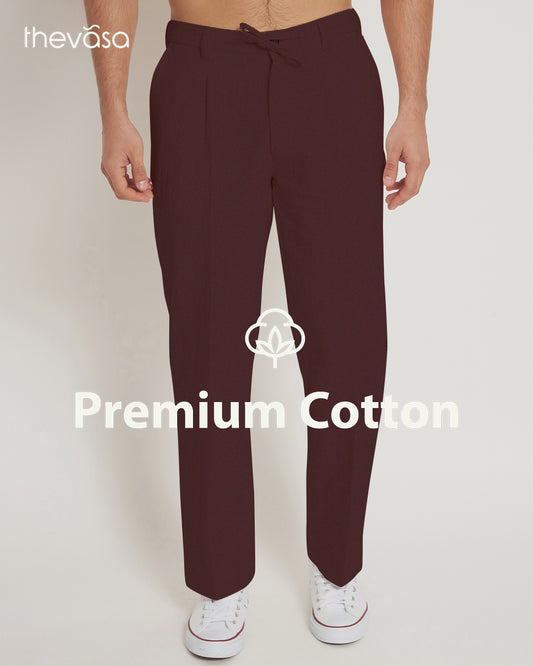 Casual Ease Crimson Men's Pants