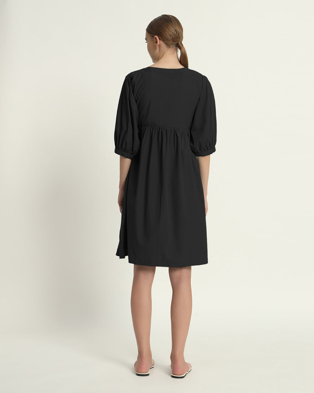 Noir Calm & Cozy Maternity & Nursing Dress