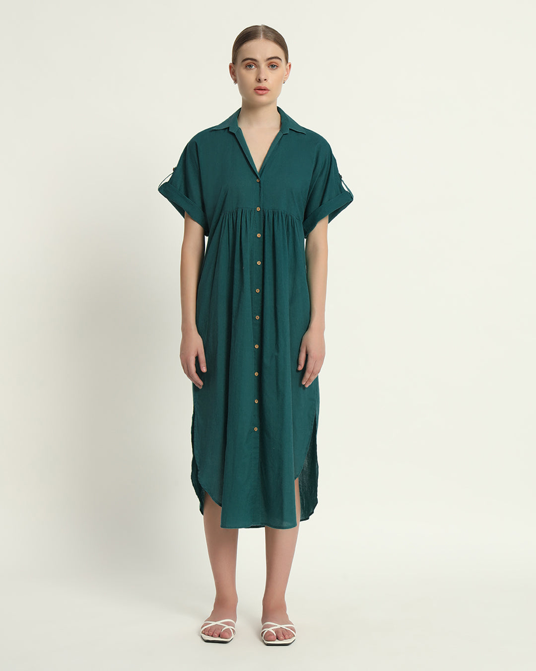 Deep Teal The Ariane Dress