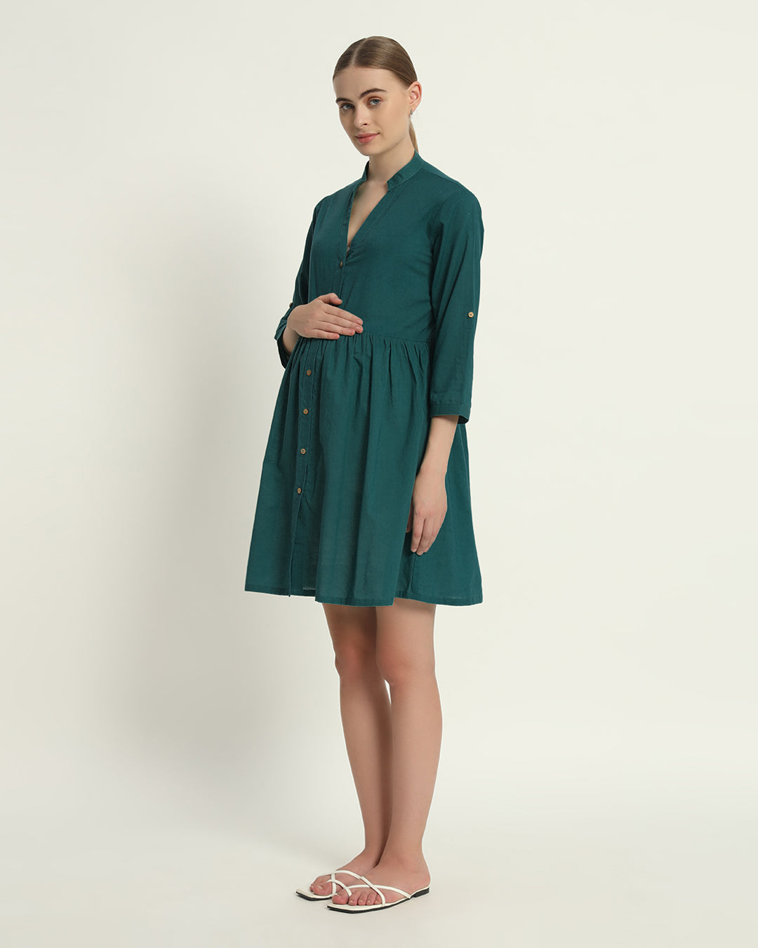 Deep Teal Sweet Nothings Maternity & Nursing Dress