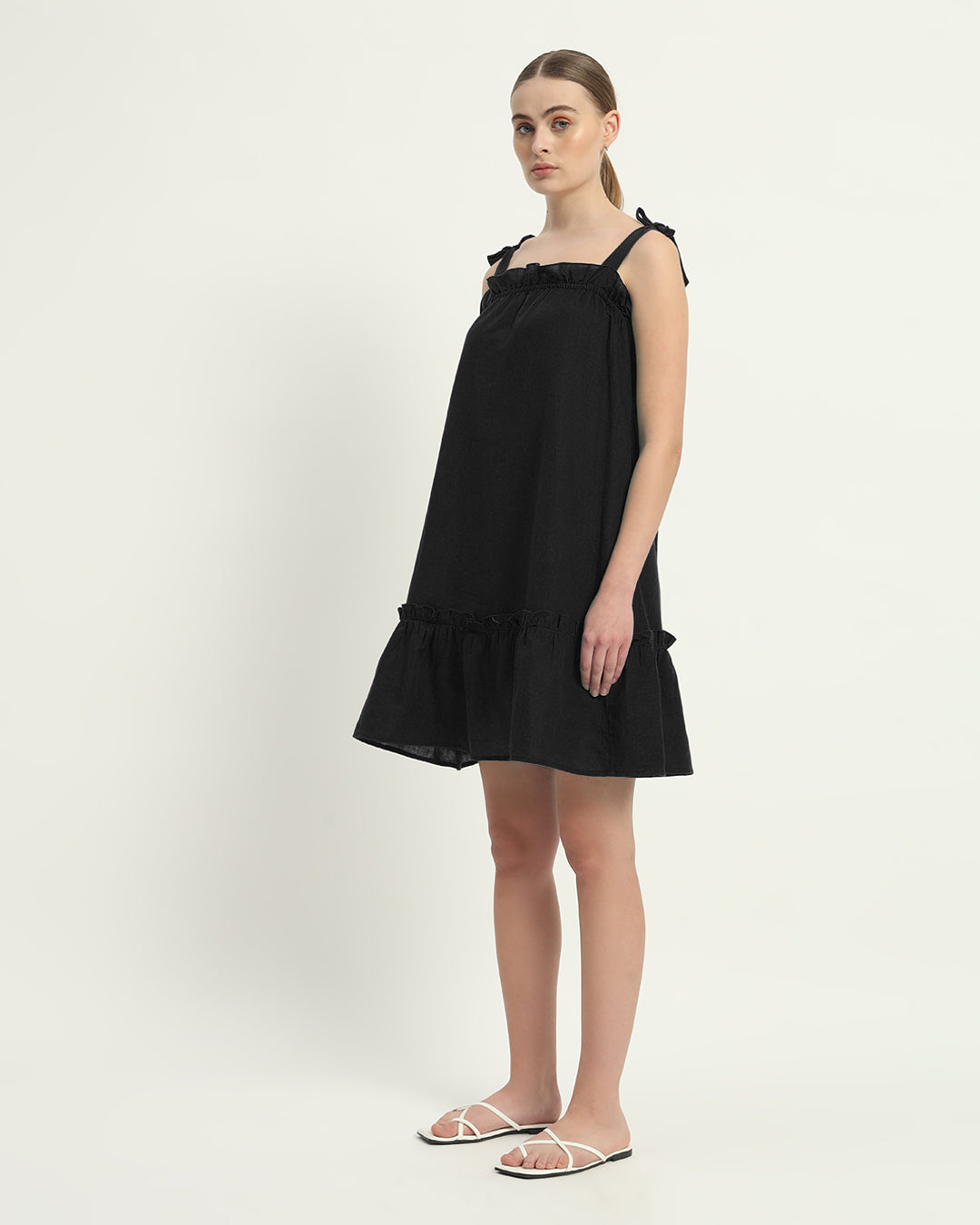 The Noir Amalfi Cotton Dress