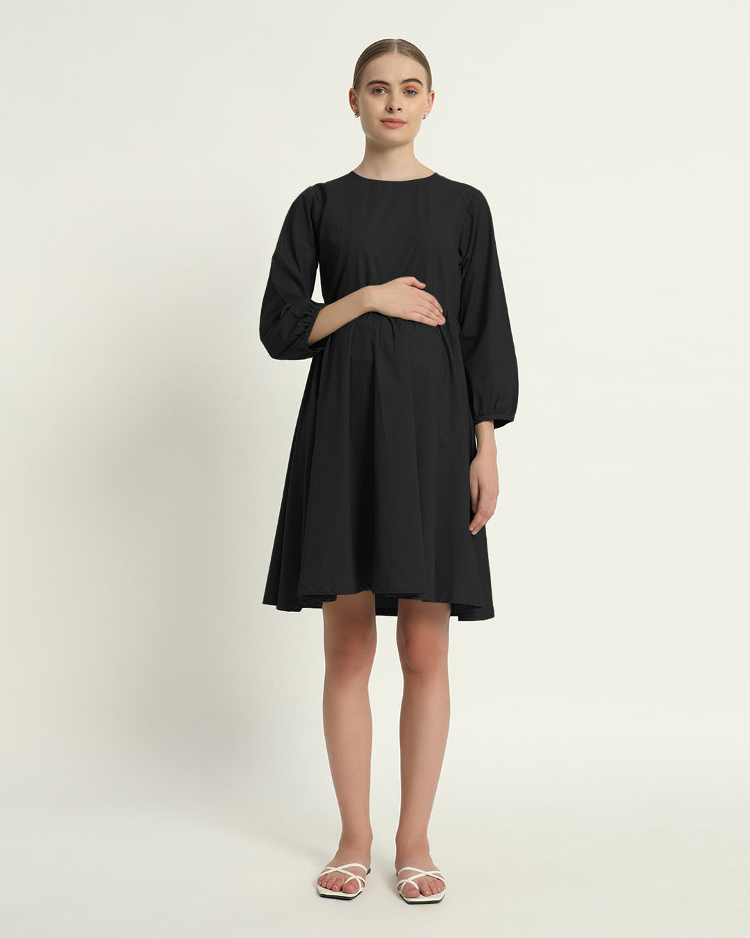 Noir Nap Time Maternity & Nursing Dress