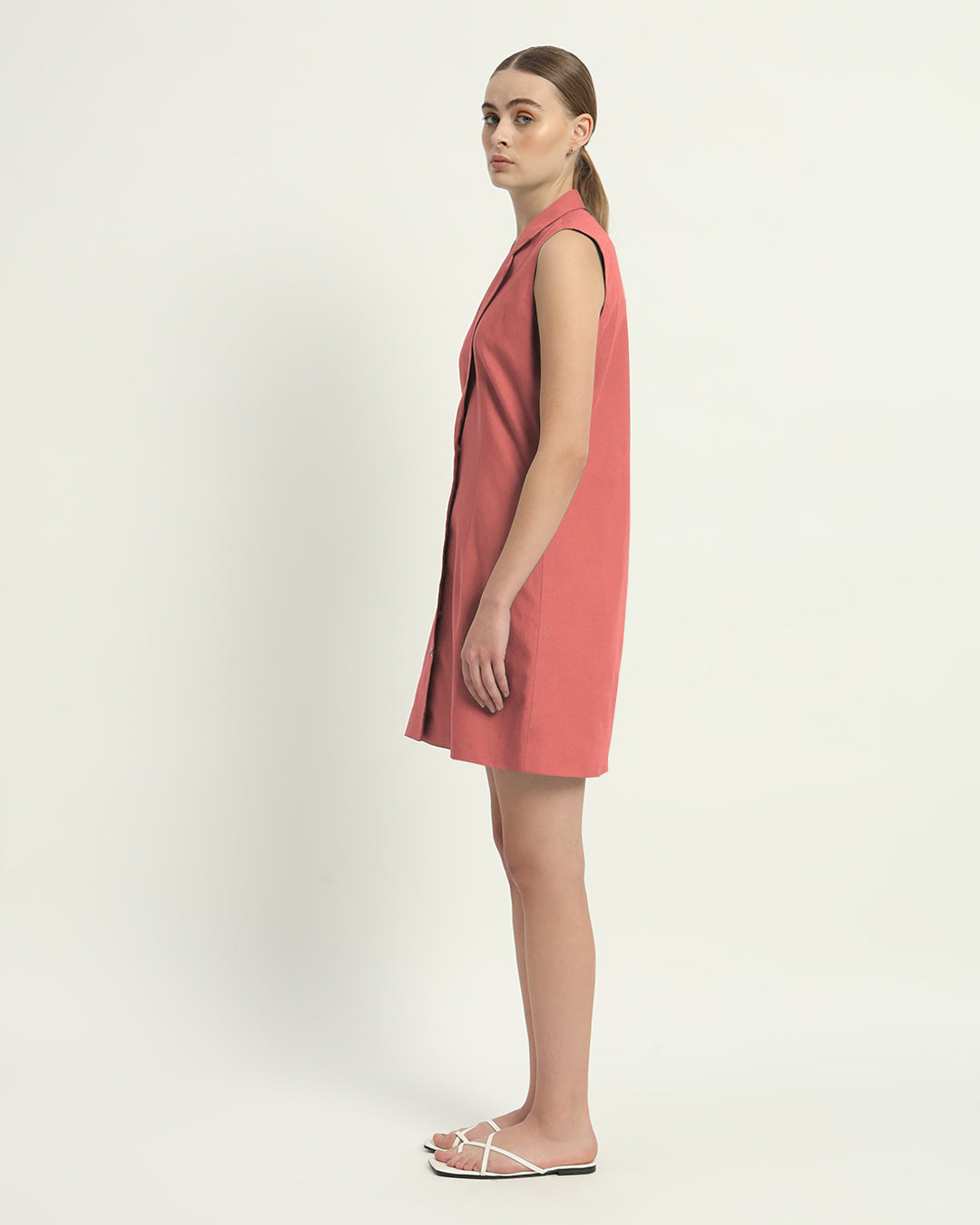 The Ivory Pink Vernon Cotton Dress