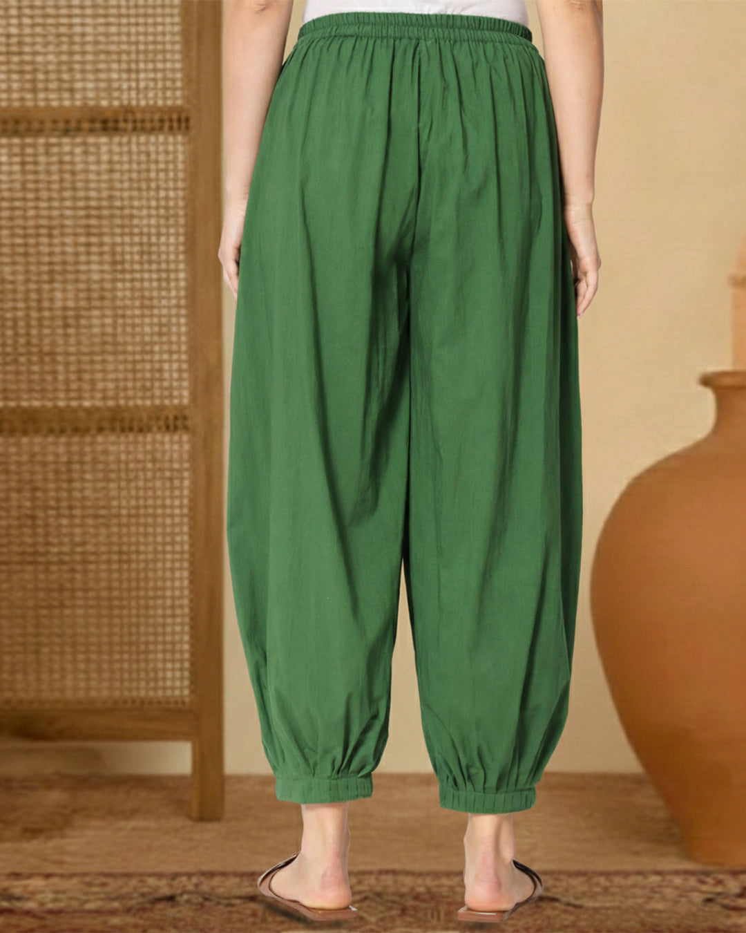 Greening Spring Pleated Salwar