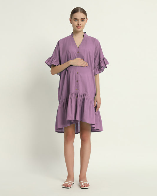 Iris Pink Mother-To-Be Maternity & Nursing Dress